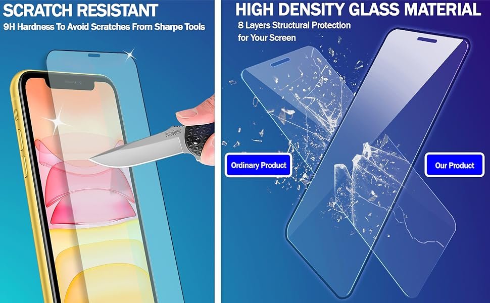 a pair of high - density glass covers